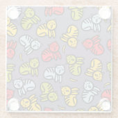 ネコとバナナ ガラスコースター (裏面)