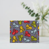 ネコとバナナ シーズンポストカード (スタンド正面)