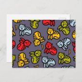 ネコとバナナ シーズンポストカード (正面/裏面)