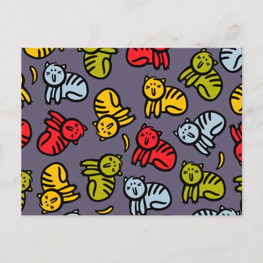 ネコとバナナ シーズンポストカード (正面)