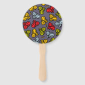 ネコとバナナ ハンドファン (裏面)