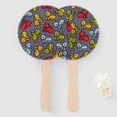 ネコとバナナ ハンドファン (正面&裏面)