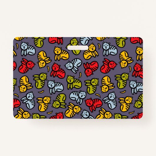 ネコとバナナ バッジ (正面)