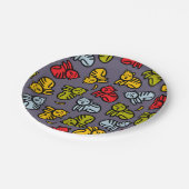 ネコとバナナ ペーパープレート (アングル)