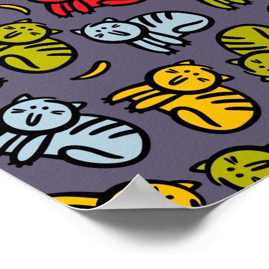 ネコとバナナ ポスター (角)