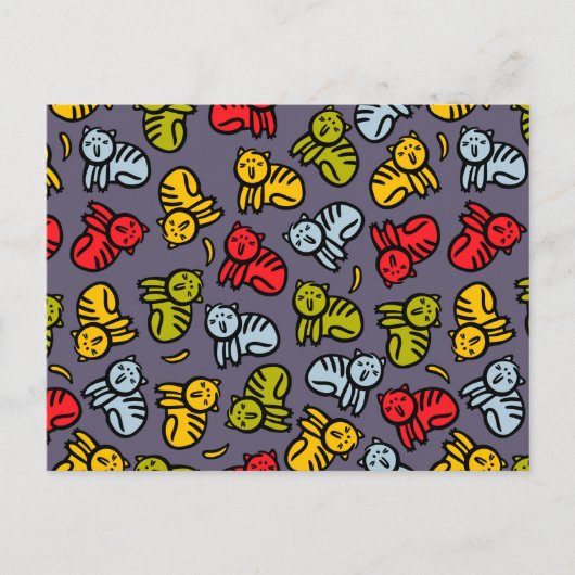 ネコとバナナ ポストカード (正面)