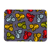 ネコとバナナ マグネット (横)