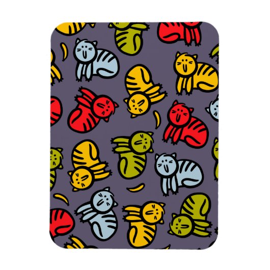 ネコとバナナ マグネット (縦)