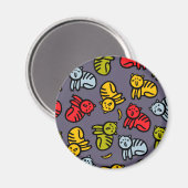 ネコとバナナ マグネット (正面/裏面)