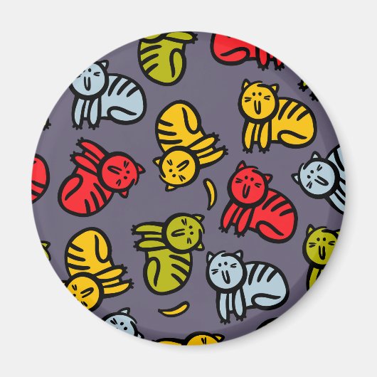 ネコとバナナ マグネット (正面)