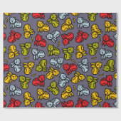 ネコとバナナ ラッピングペーパー (フラット)