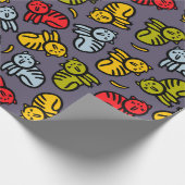 ネコとバナナ ラッピングペーパー (角)