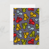 ネコとバナナ 出欠カード (正面/裏面)