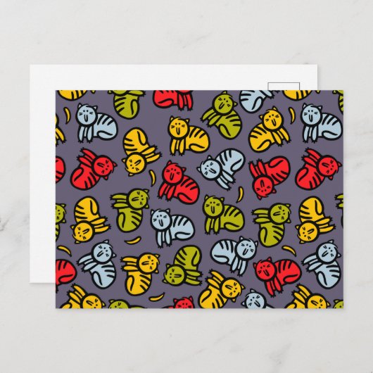 ネコとバナナ 案内ポストカード (正面/裏面)