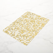 ネコとバナナ 箔招待状 (回転した状態)