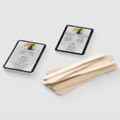 ネコとフクロウのハロウィン結婚式 プログラム ハンドファン (組立なし)