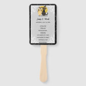 ネコとフクロウのハロウィン結婚式 プログラム ハンドファン (正面)