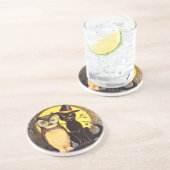 ネコとフクロウのヴィンテージハロウィンコースター コースター (側面)