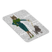 ネコとプードル マグネット (右側)