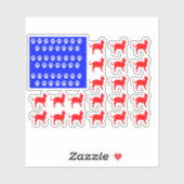 ネコとポーフラッグ シール (シート)