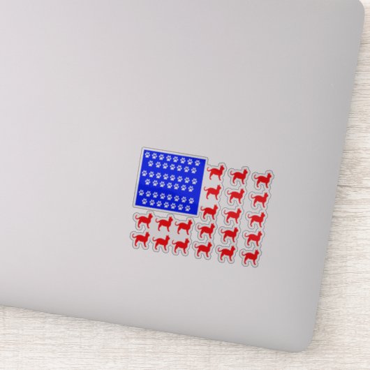 ネコとポーフラッグ シール (詳細)