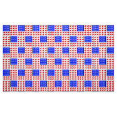 ネコとポーフラッグ ファブリック (ファットクウォーター)