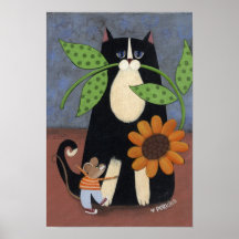 ネコとマウスのプリント