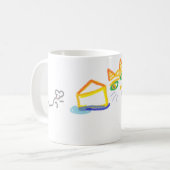 ネコとマウスのマグ コーヒーマグカップ (正面左)