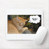 ネコとマウスのユーモア マウスパッド (マウス)
