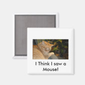 ネコとマウスのユーモア マグネット (正面/裏面)