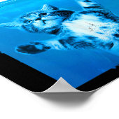 ネコとマウスの上を歩く ポスター (角)