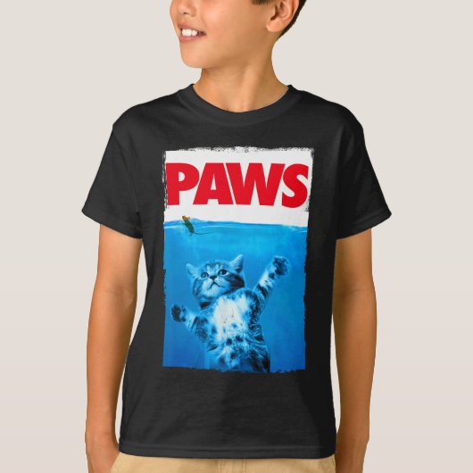 ネコとマウスの上を歩く Tシャツ (正面)