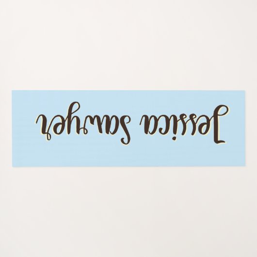 ネコとマウス勇敢なヨーガカスタムマット ヨガマット (裏面(横))