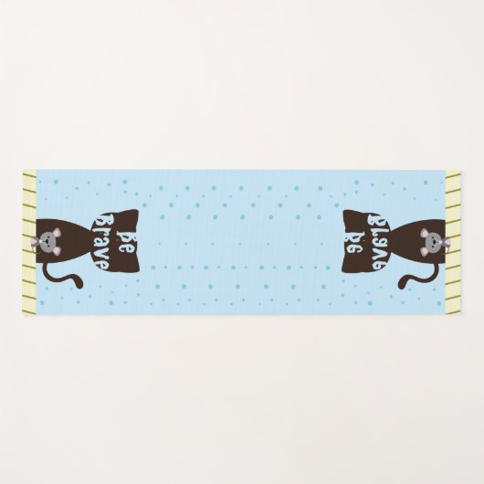 ネコとマウス勇敢なヨーガカスタムマット ヨガマット (正面(横))