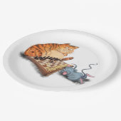 ネコとマウス遊のチェスのおもしろい紙プレート ペーパープレート (アングル)