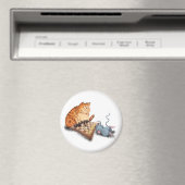 ネコとマウス遊のチェスのマグネットおもしろい マグネット (インサイチュ (食洗機))
