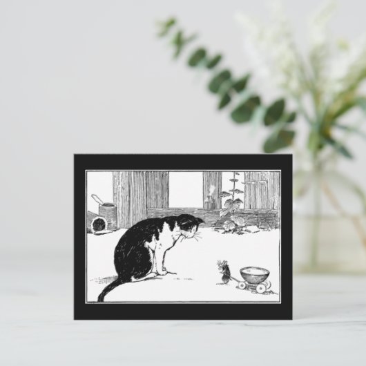 ネコとマウス – ポストカード (スタンド正面)