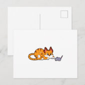 ネコとマウス ポストカード (正面/裏面)