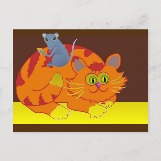 ネコとマウス ポストカード (正面)