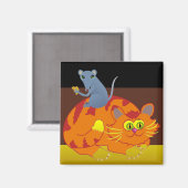 ネコとマウス マグネット (正面/裏面)