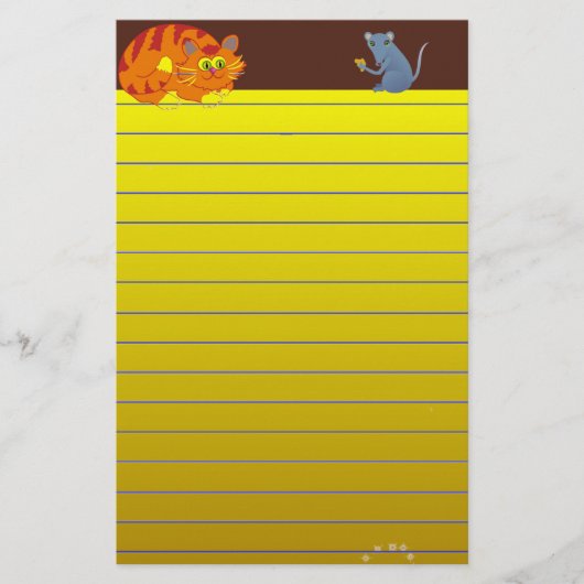 ネコとマウス 便箋 (正面)