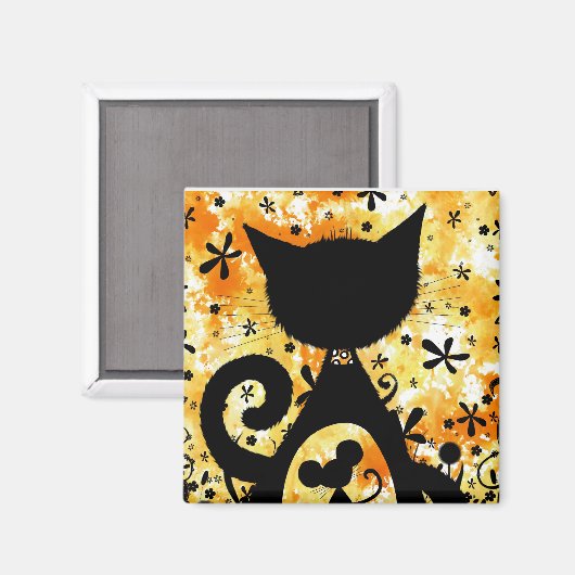 ネコとマウス – 磁石 (正面/裏面)