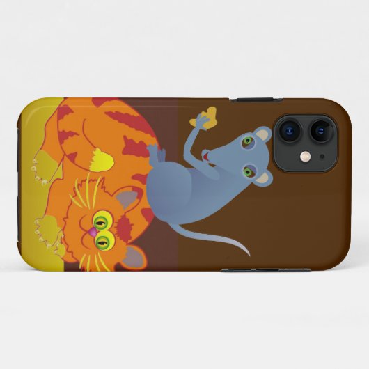 ネコとマウス Case-Mate iPhoneケース (裏面(横))