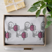 ネコとワイングラス 薄葉紙 (ギフト)