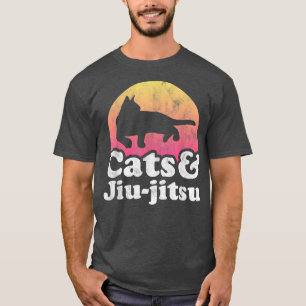 ネコと柔術メンズまたはエメンズネコ Tシャツ