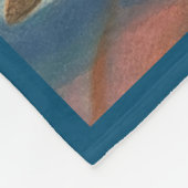 ネコと格子柄 フリースブランケット (角)