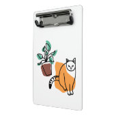 ネコと植物 ミニクリップボード (アングル2)