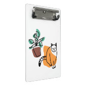 ネコと植物 ミニクリップボード (アングル)