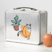 ネコと植物 メタルランチボックス (インサイチュ)