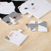 ネコと犬のパズル ジグソーパズル (側面)